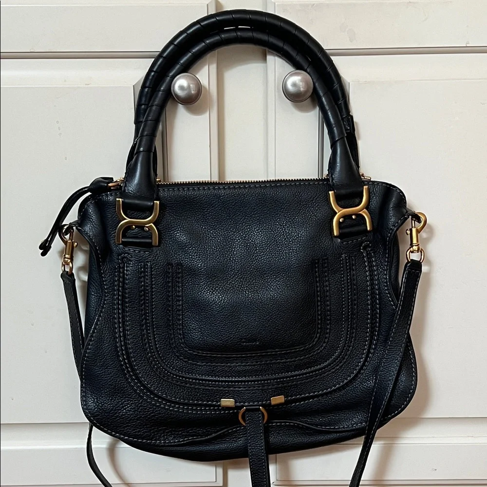 Black Chloe Marcie Bag Medium - Picture 15 of 15